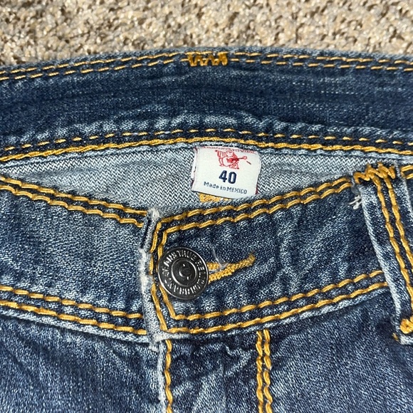 SUPER HARD MEGA T STITCH TRUE RELIGION JEANS - Picture 5 of 5